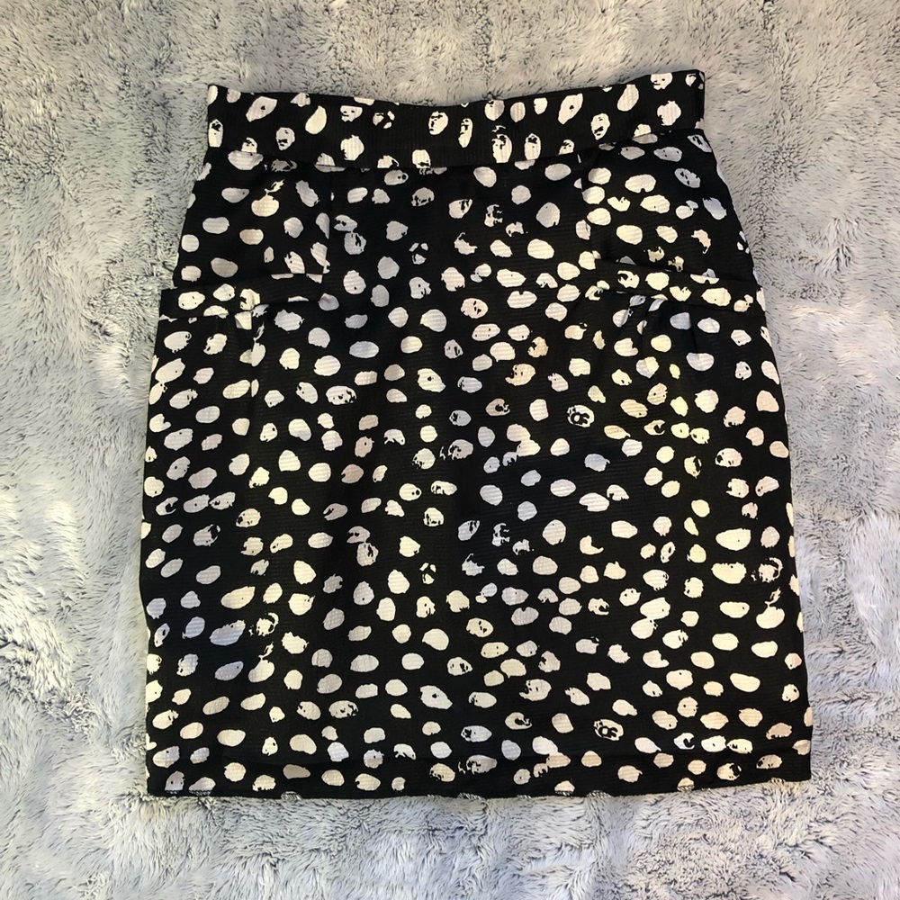 Polka Dot Silk Skirt